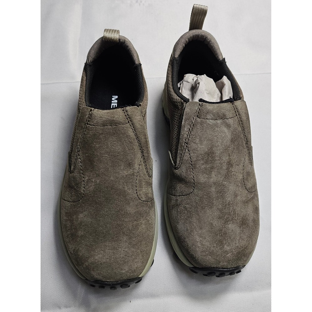 Merrell Jungle Moc AC+ Dusty Olive Suede Slip On Shoes Womens Size 5 J45750 NEW